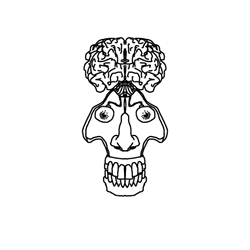 Brain And Face Beating Like The Heart GIF
