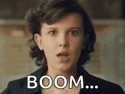 Brain Blast Millie Bobby Brown GIF