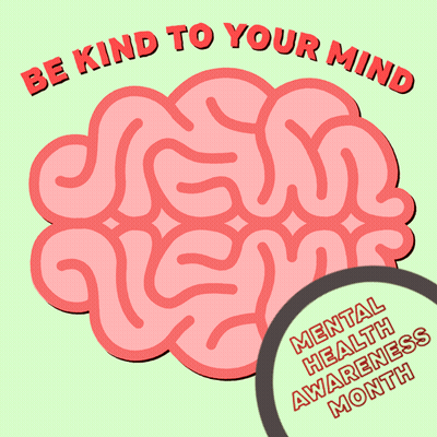 Brain Illustration Be Kind To Your Mind GIF