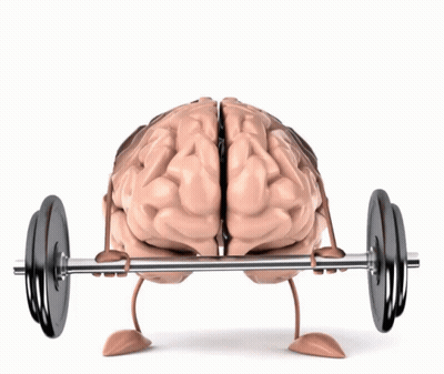 Brain Lifting Barbell With Arms And Legs GIF