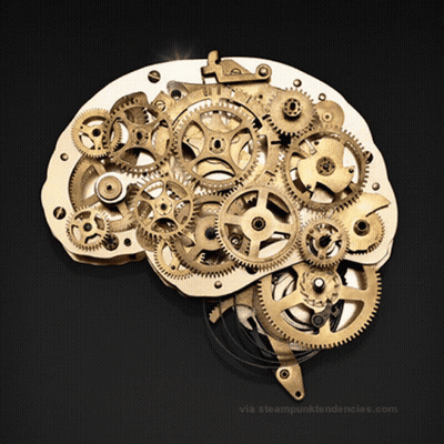 Brain Made Of Gears Steampunktendances.com GIF