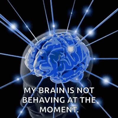 Brain Saying My Brain Is Not Behaving GIF