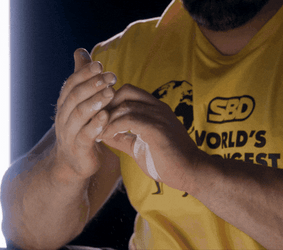 Brain Shaw Chalk His Hand GIF