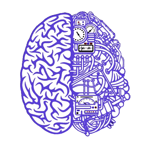 Brain With Clocks Sticker