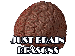Brain With Just Brain Reasons Text Sticker