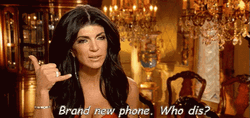 Brand New Phone Who Dis Teresa Giudice Real  GIF