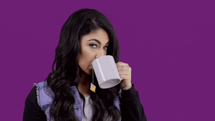 Brande Marie King Sipping Tea GIF