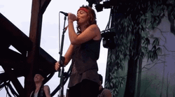 Brandi Carlile Pointing While Singing