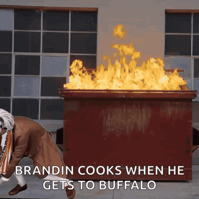 Brandin Cooks In Buffalo By Dumpster GIF
