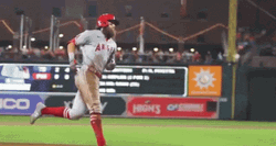 Brandon Marsh Running Back To The Huddle GIF