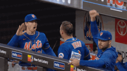 Brandon Nimmo Greets With High Five GIF
