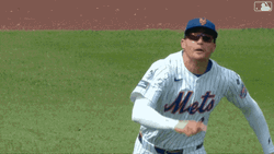Brandon Nimmo Stumble For The Ball GIF