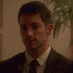 Brant Daugherty Ignoring Teary Eye GIF