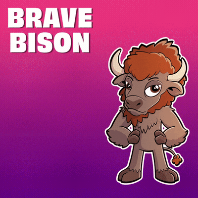 Brave Bison GIF