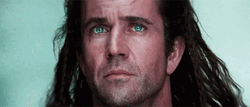 Braveheart Freedom William Wallace Piercing Eyes GIF