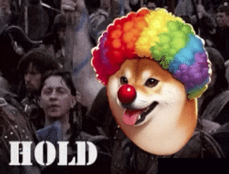 Braveheart Hold By Clown Dog GIF