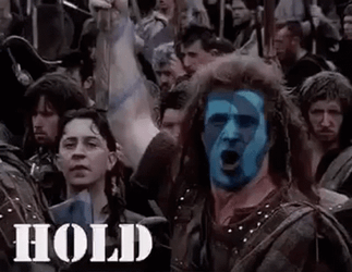 Braveheart Hold Face By A Ninja GIF