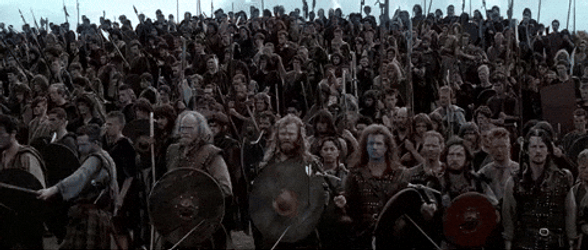 Braveheart Hold Warriors Moment GIF
