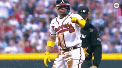 Braves Baseball Player Standing On Field GIF