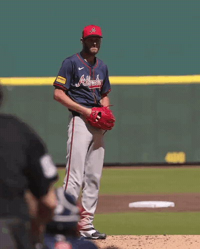 Braves Pitcher Throwing Ball GIF