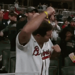 Braves Win Happy Dancing GIF