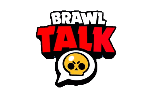 Brawl Talk Logo With Skull And Speech Bubble Sticker