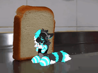 Bread Falling Over Protogen Pinned Down GIF