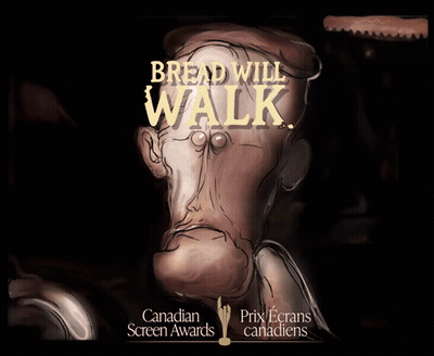 Bread Will Walk Poster With Man Face GIF