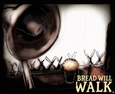 Bread Will Walk Poster With Speaker GIF