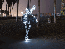 Break Dance Dancing Skeleton