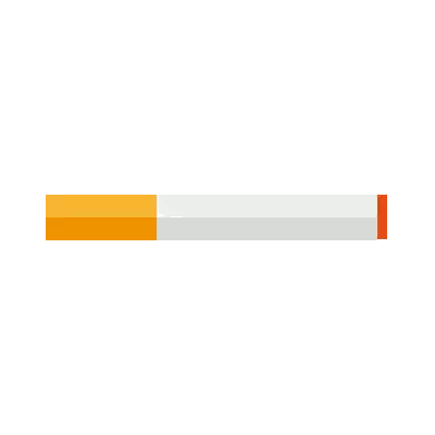 Break The Habit In Orange And Blue Sticker