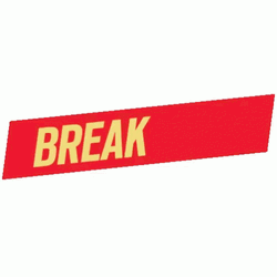 Break Time Flickering Kit Kat Font GIF
