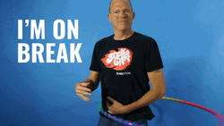 Break Time Hulahoop Playing GIF
