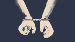 Breaking The Law Gets You Handcuffed GIF