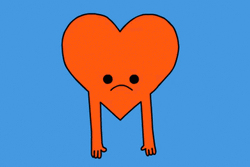 Breaking Up Sad Red Heart