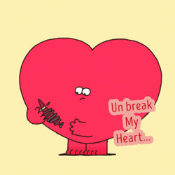 Breaking Up Stitching Heart