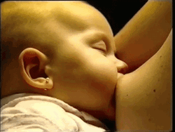 Breastfeeding Mother Of A Sleeping Baby GIF
