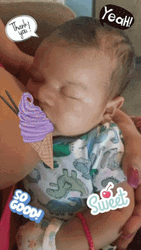 Breastfeeding Mother With Caption Stickers GIF