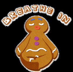 Breathe Meditate Cookie Breathe In Out GIF