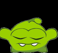 Breathe Meditate Cut The Rope Monster GIF