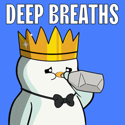 Breathing Exercise King Penguin GIF