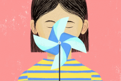 Breathing Exercise Pinwheel Spin GIF