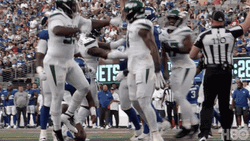 Breece Hall Celebratory Team Dance GIF
