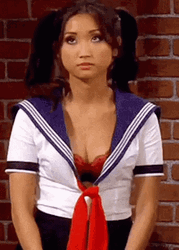 Brenda Song As Japan School Girl GIF
