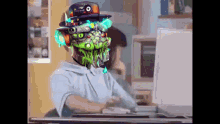 Brent Rambo Weird Monster Head Meme GIF
