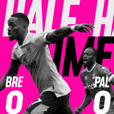 Brentford F.C. Vs Crystal Palace F.C. Half-Time GIF