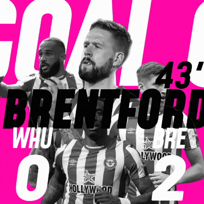 Brentford Scored 43 Goals Poster GIF