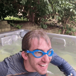 Brett Schultz In Hot Tub GIF
