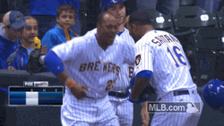 Brewers Cheers With Teammates GIF