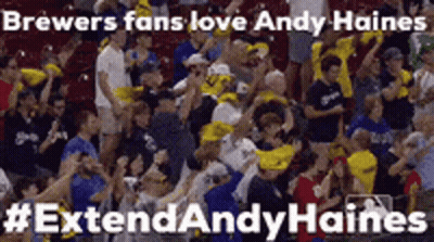 Brewers Fans Love Extendandy Haines GIF